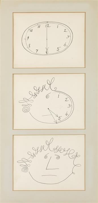 SAUL STEINBERG. Time Morph Triptych.